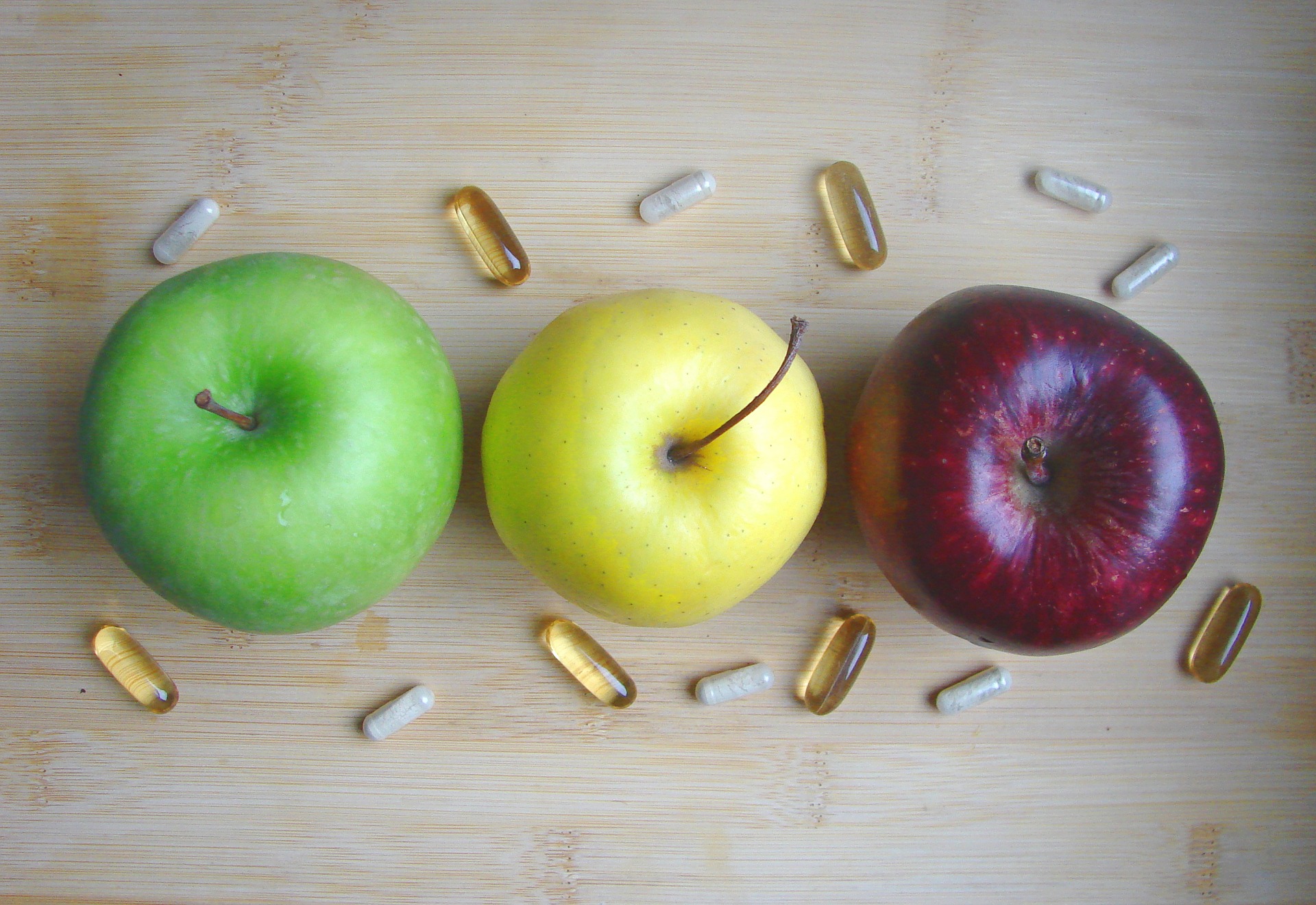 apple, fruits, and vitamins