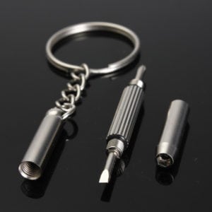keyring screw driver spectacles glasses